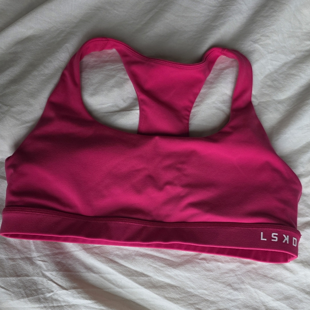 Pink Sports Bra
